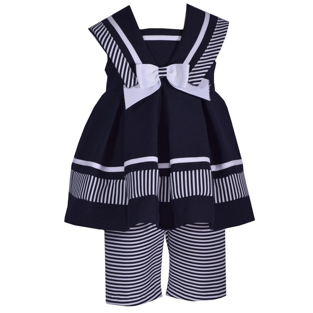 Bonnie Baby Girls‎ Nautical Top and Capris Size 24 M